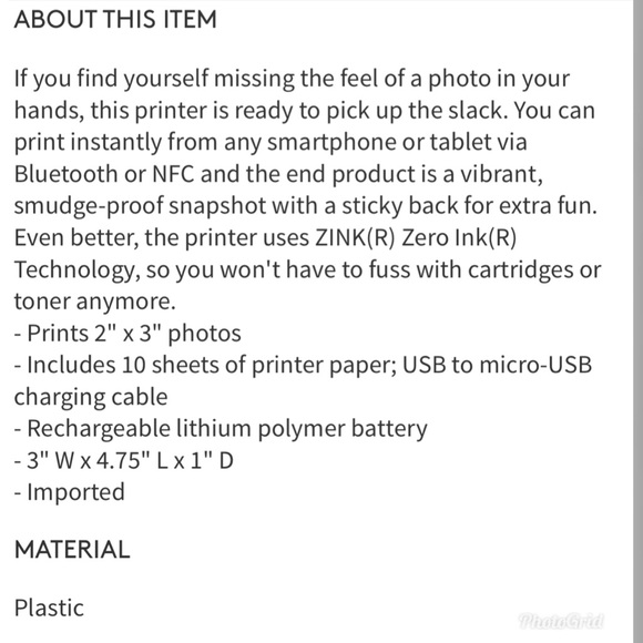 Polaroid zip mobile instant photo printer - Picture 7 of 8